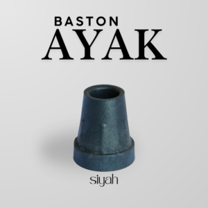 Baston Ayağı | Siyah Kaymaz Baston Uç Takozu ve Yürüme Desteği