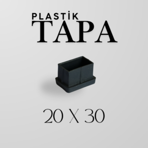 Plastik Tapa 20×30 | Profil ve Boru Uyumlu Endüstriyel Kör Tapa