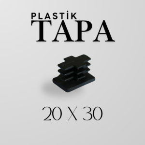 Plastik Tapa 20×30 | Profil ve Boru Uyumlu Endüstriyel Kör Tapa