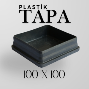 Plastik Tapa 100×100 | Profil ve Boru Uyumlu Endüstriyel Kör Tapa