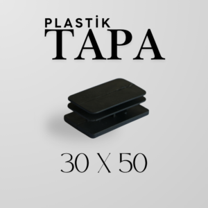Plastik Tapa 30×50 | Profil ve Boru Uyumlu Endüstriyel Kör Tapa