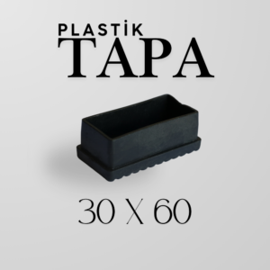 Plastik Tapa 30×60 | Profil ve Boru Uyumlu Endüstriyel Kör Tapa