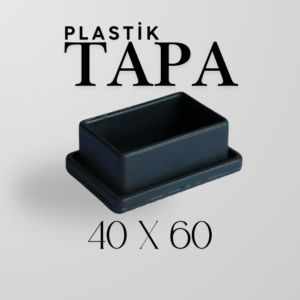 Plastik Tapa 40×60 | Profil ve Boru Uyumlu Endüstriyel Kör Tapa