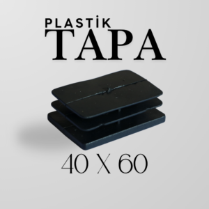 Plastik Tapa 40×60 | Profil ve Boru Uyumlu Endüstriyel Kör Tapa